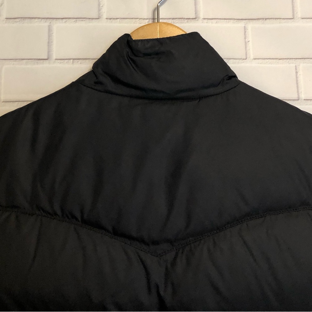 Banana Republic Men's Quilted Black Down Puffer Zip Front/Button Vest Jacket M - Picture 10 of 14